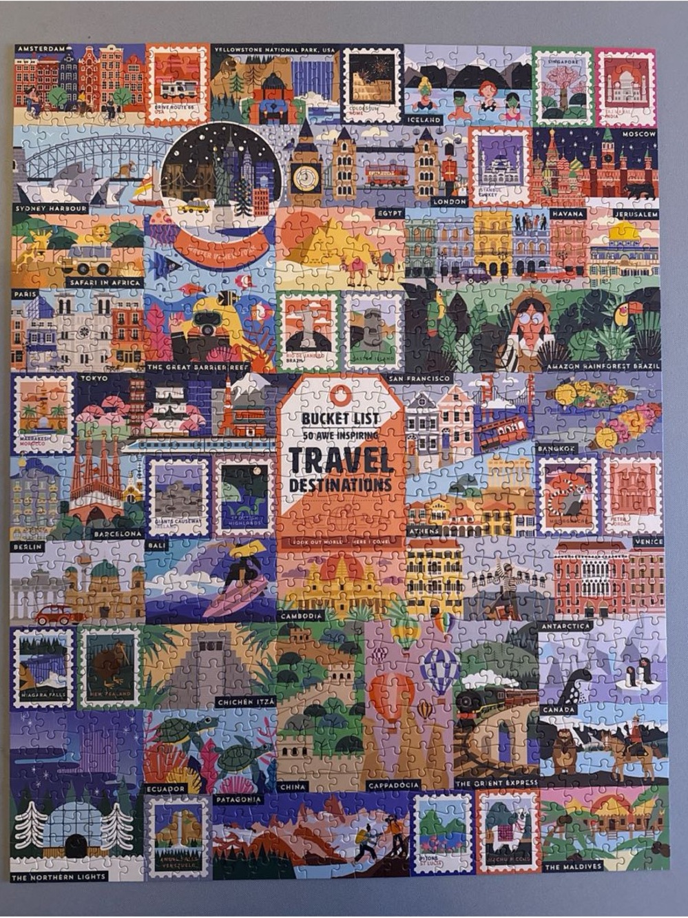 Ridley’s games bucket list travel destinations 1000 piece puzzle